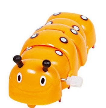 Opwindfiguur Rups: Oranje 9 cm