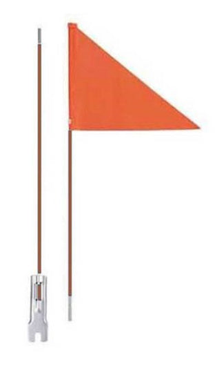 fiets-/veiligheidsvlag deelbaar 150 cm oranje 3-delig