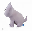 knuffelkussen Kat junior 19 x 34 cm polyamide grijs