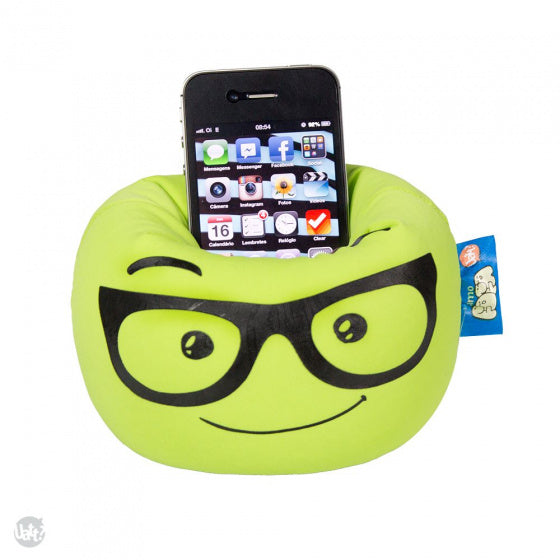 smartphonekussen Nerd jongens 16 cm polyamide groen