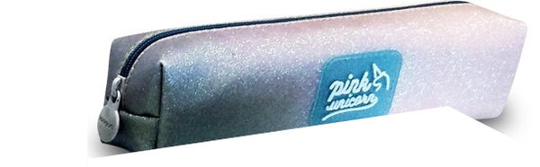 etui eenhoorn junior 20 cm polyester glitter blauw