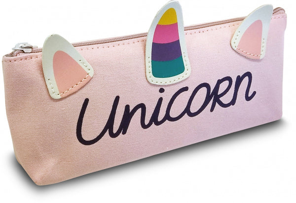 etui unicorn junior 23 cm polyester roze