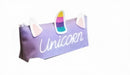 etui unicorn junior 23 cm polyester paars