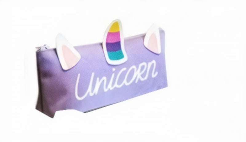 etui unicorn junior 23 cm polyester paars