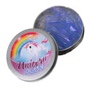 kneeddeeg Unicorn Glitter junior 8,5 cm donkerblauw