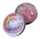 kneeddeeg Unicorn Glitter junior 8,5 cm aluminium roze