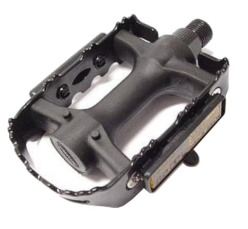 Pedaalset Marwi SP-931S kunststof met stalen frame - zwart (blisterverpakking)