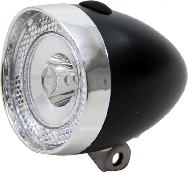 Koplamp Marwi Klassiek Mini Led Zwart - OnOff  (incl. batterijen)