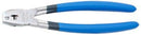 kettingponstang E320 24,3 cm staal/rubber zilver/blauw