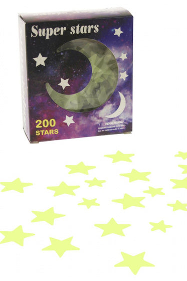 glow in the dark sterren 200 stuks