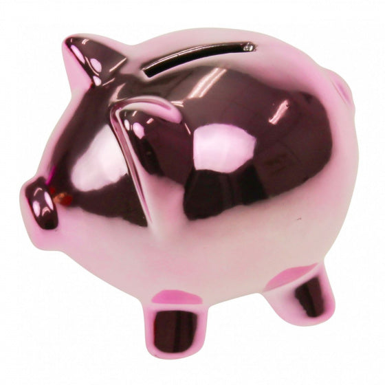 spaarvarken 11 x 8,5 cm keramiek roze