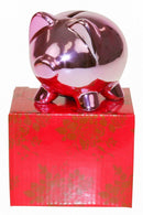 spaarvarken 11 x 8,5 cm keramiek roze