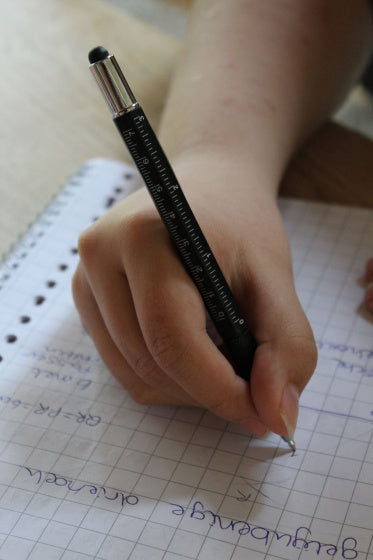 4-in-1 pen Tek 16,5 cm staal zwart