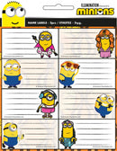 naamlabels Minions junior papier wit 16 stuks