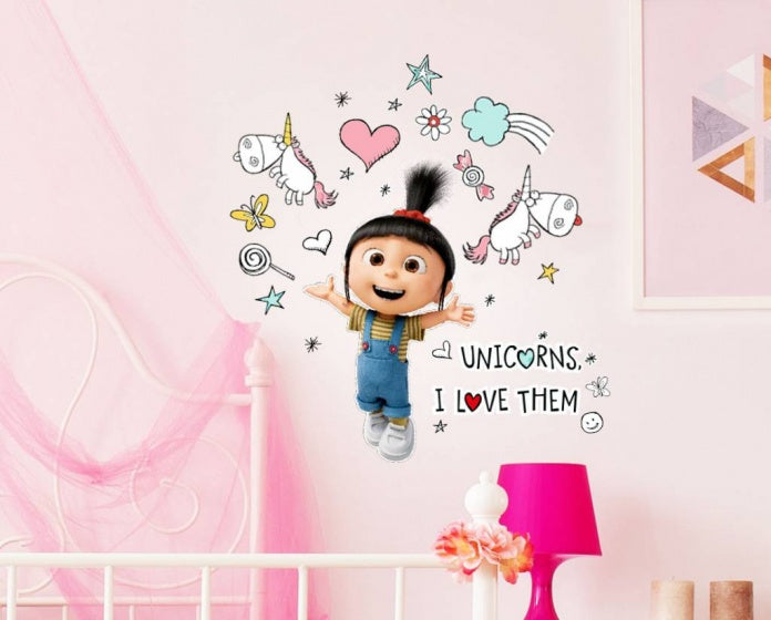 muurstickers Despicable Me Agnes 2 stickervellen