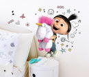 muurstickers Despicable Me Agnes & Unicorn
