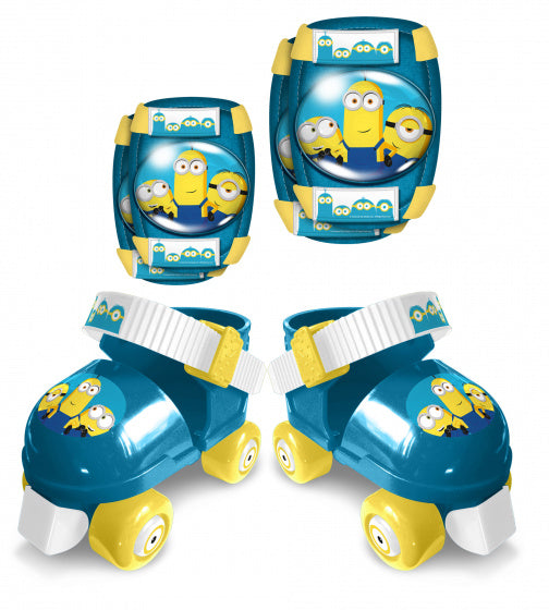 rolschaatsen Minions 2 junior blauw/geel mt 23-27