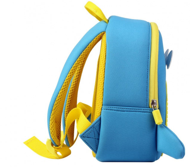 kinderrugzak Little Blue Whale jongens 38 cm blauw/geel