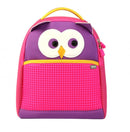 kinderrugzak The Owl meisjes 38 cm paars/fuchsia 2-delig