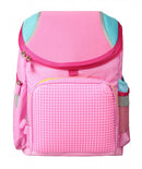 rugzak Super Class junior 38 cm kauwgomroze 2-delig