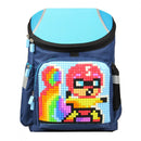 rugzak Super Class junior 38 cm marineblauw 2-delig