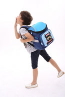 rugzak Super Class junior 38 cm marineblauw 2-delig