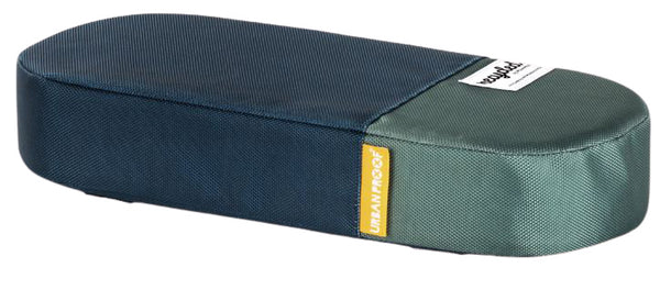 Gerecylede bagagedragerkussen Urban Proof 37,5 x 17 x 7 cm  - blauw/groen