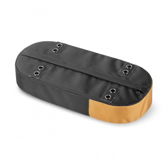 Gerecylede bagagedragerkussen Urban Proof 37,5 x 17 x 7 cm  - grijs/geel