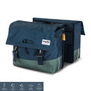 Gerecyclede dubbele fietstas Urban Proof 40 liter - blauw/groen