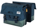 Gerecyclede dubbele fietstas Urban Proof 40 liter - blauw/groen