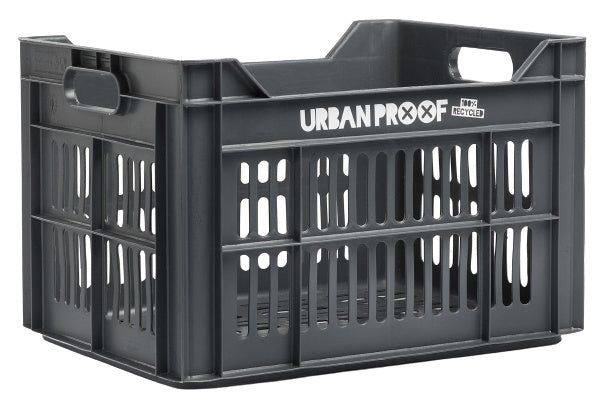 Gerecyclede fietskrat Urban Proof 30 liter - as grijs