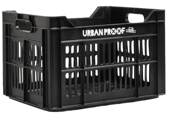 Gerecyclede fietskrat Urban Proof 30 liter - zwart