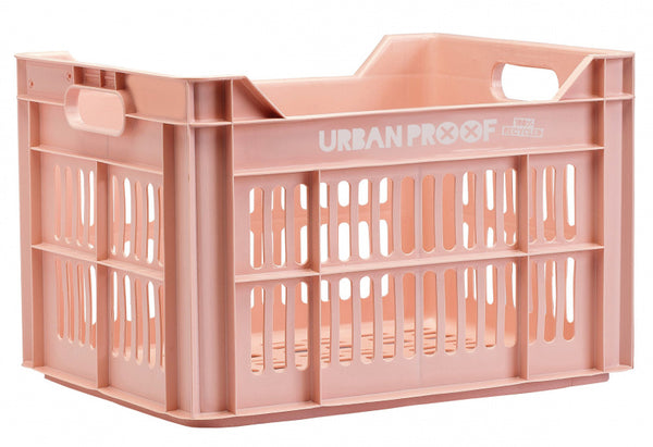 Gerecyclede fietskrat Urban Proof 30 liter - pastel roze