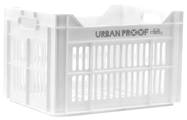 Gerecyclede fietskrat Urban Proof 30 liter - wit