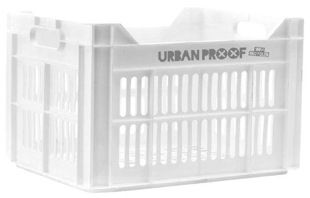 Gerecyclede fietskrat Urban Proof 30 liter - wit