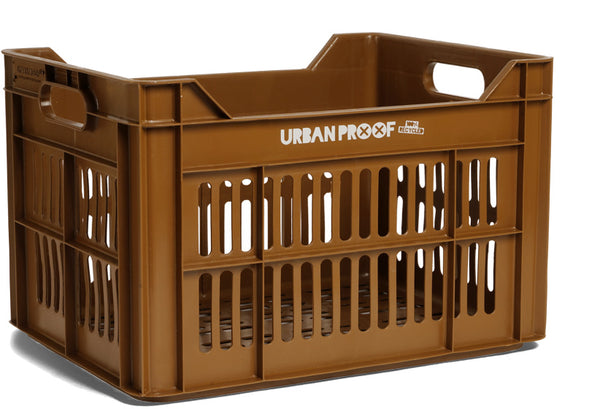 Gerecyclede fietskrat Urban Proof 30 liter - toffee bruin