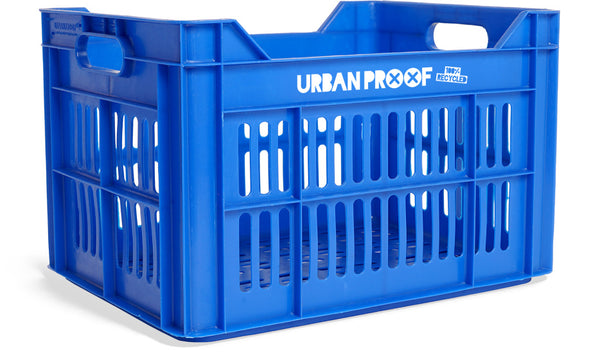 Gerecyclede fietskrat Urban Proof 30 liter - koningsblauw