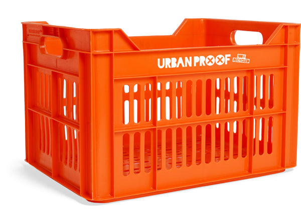 Gerecyclede fietskrat Urban Proof 30 liter - oranje