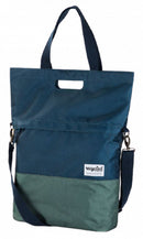 Gerecyclede shopper fietstas Urban Proof 20 liter - blauw/groen