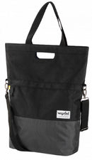 Gerecyclede shopper fietstas Urban Proof 20 liter - zwart/grijs