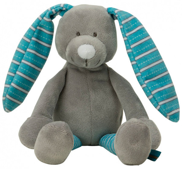 knuffel Konijn 15 cm polyester blauw