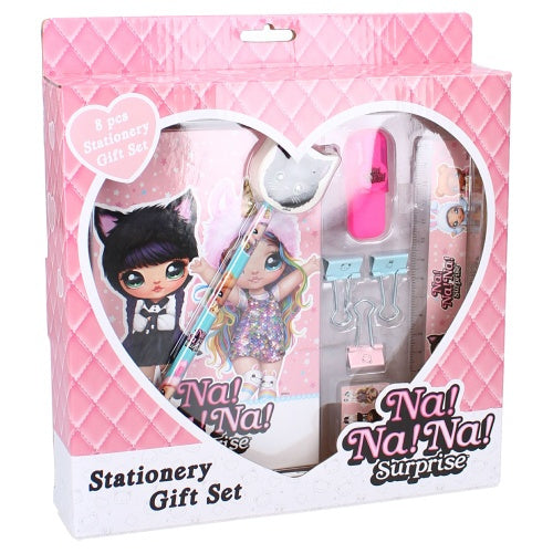 schrijfset meisjes roze 7-delig