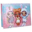 schrijfset meisjes roze/blauw 5-delig