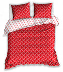 dekbedovertrek Coca-Cola 140 x 200 cm katoen rood/wit