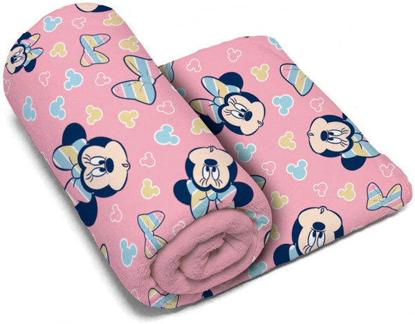 strandlaken Minnie Mouse polyester 150 x 95 cm roze