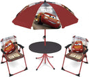 tuinset met parasol Cars polyester rood 4-delig