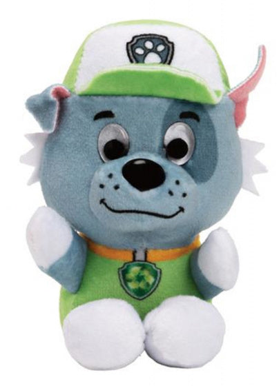 knuffel Paw Patrol Rocky 9 cm pluche groen/grijs