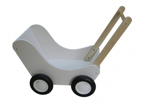 poppenwagen 56 cm wit