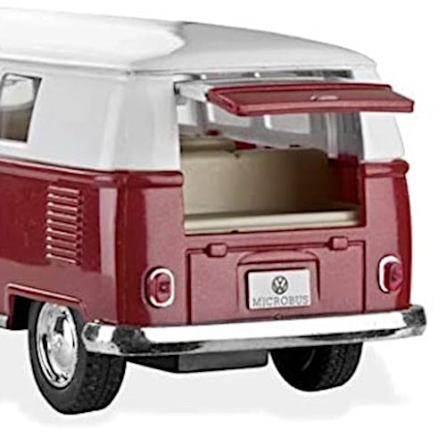 bus Volkswagen Classic 1962 die-cast 1:32 bordeaux