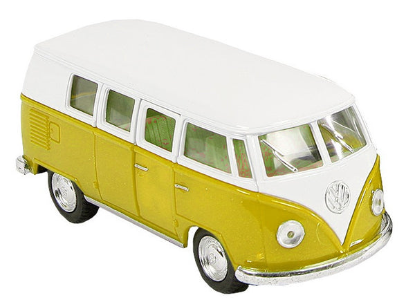 bus Volkswagen Classic 1962 die-cast 1:32 geel